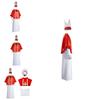 Halloween Costume Cosplay Priest Robe With Red Cloak For Stage Performance