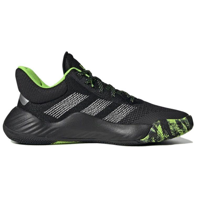 adidas PRZYWDZIEWAĆ. Nr 1 J Antypoślizgowe Lekkie Niskie Dziecięce Buty do Koszykówki Czarne Zielone Nastolatki EF2933