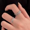 Retro Punk Adjustable Open Ring for Women – Unique Heavy Craftsmanship, Cool Personality Pattern, Hip Hop Index Finger Style