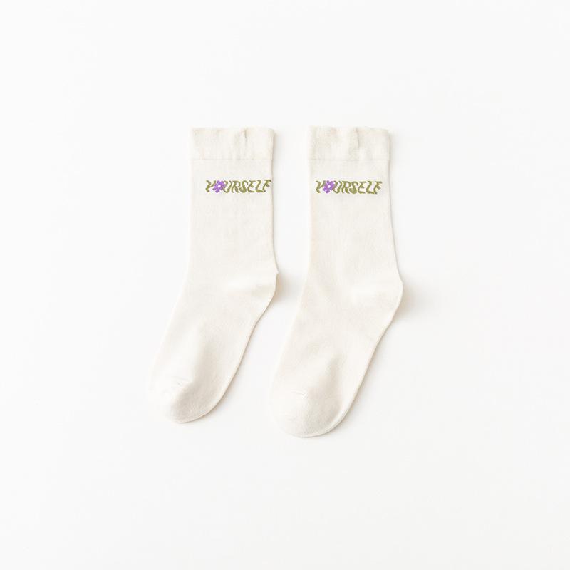 

Женские спортивные носки-трубы для весны и осени, влагоотводящие, дышащие 1 pair