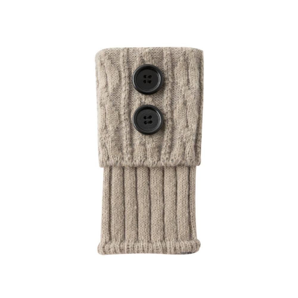 Button Detail Boot Toppers Crochet Knitted Boot Socks  Leg Warmers for Leggings/Jeans
