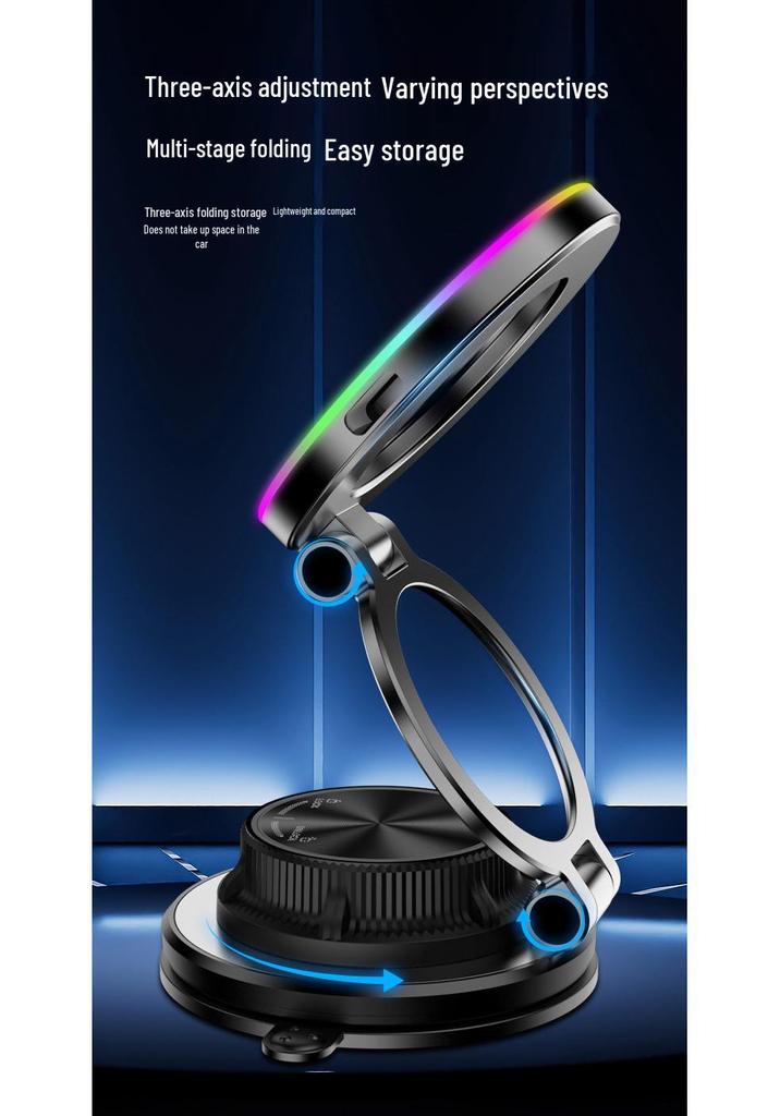 Magnetic 360° Foldable Wireless Car Charging Phone Stand