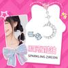 Barbie earrings Niche design inlaid with sparkling love moon earrings, sweet starry fairy style, fashionable and versatile for commuting Ba2508056