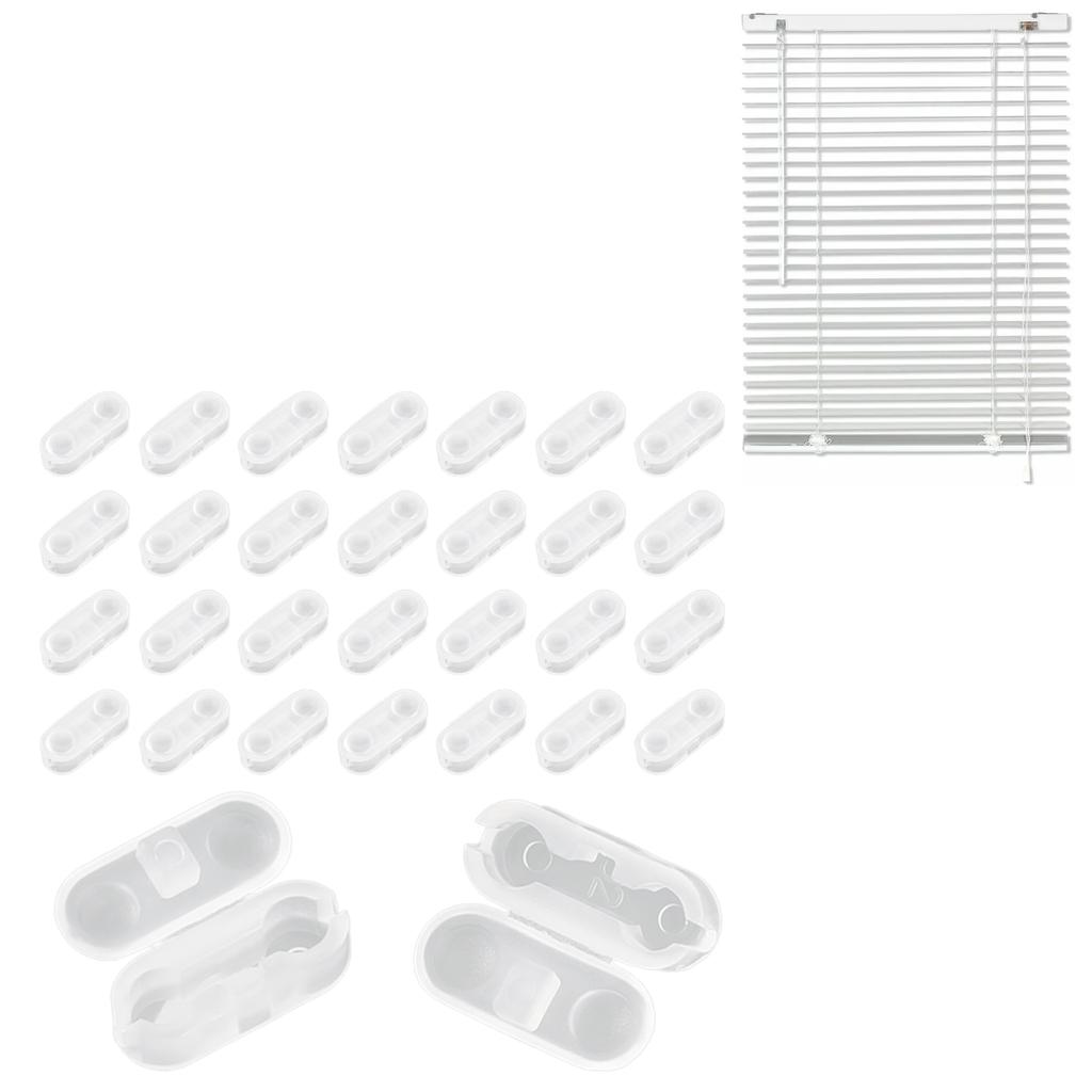 30/300PCS Clear Bead Chain Stops for Vertical Blinds Adjustable Curtain Chain Clips Replacement Parts