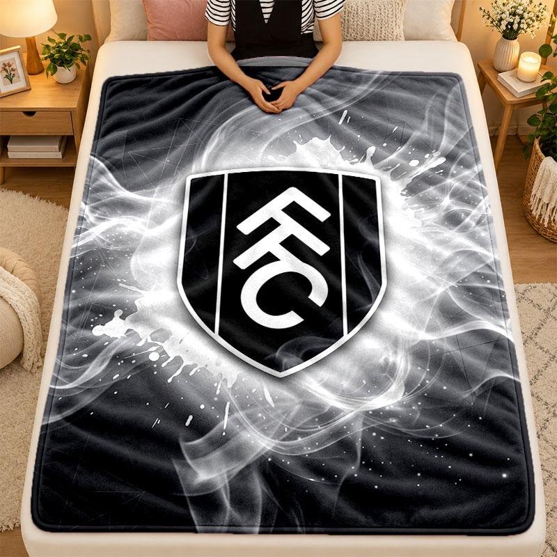 Flannel BlanketFulham Football Warm Soft Throw Blanket for Indoor Sofa Bed Living Room Use