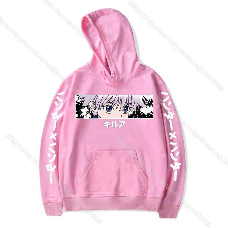 Hunter Killua GON Kurapika Zoldyck Hoodies Print Fashion Sweatshirt Casual Unisex Autumn Winter Fleece Streetwear Tops Male