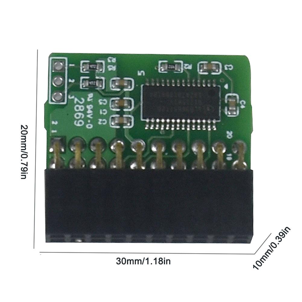 1 X 20Pin TPM 2.0 Module Vertical/Parallel Security Module Encryption Security Module Board for SuperMicro AOM-TPM-9665V TCG 2.0