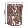 Rattan Lampshade 11.5X14.5Cm Pendant Lamp Shade Bohemian Style Handwoven Lampshade Home Cafe El Ceiling Lamp Light Cover
