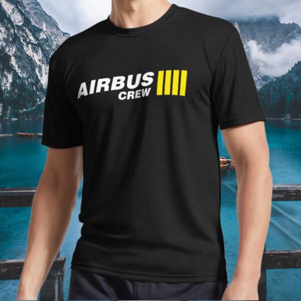

New Shirt Airbus Crew Logo Active T-Shirt Funny Size S to 5XL XL