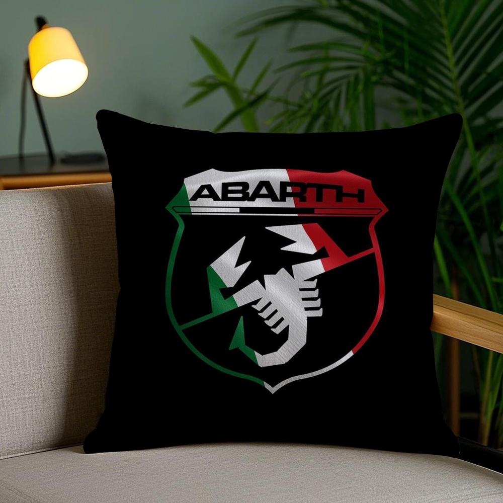 A-Abarth Scorpion Cushion Cover Soft Short Plush Double-Sided Printing Home Decor Machine Washable Pillow Case Gift