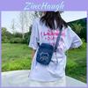 Canvas Small Crossbody Bag With Zipper Closure For Daily Use Womens Fashion