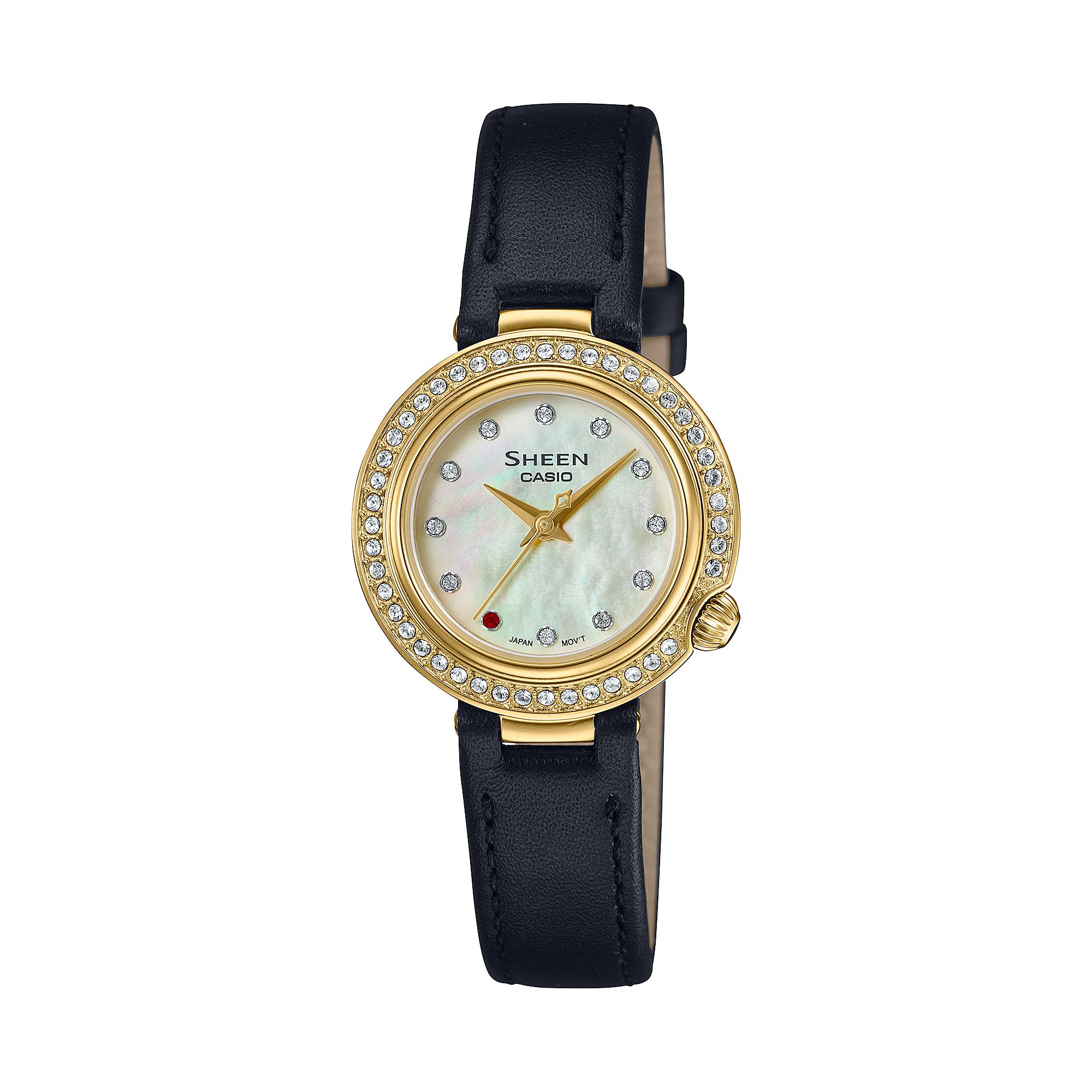 Casio Men s Stainless Steel 50M Water Resistant Analog Quartz Watch SHE-4565GSL-7A