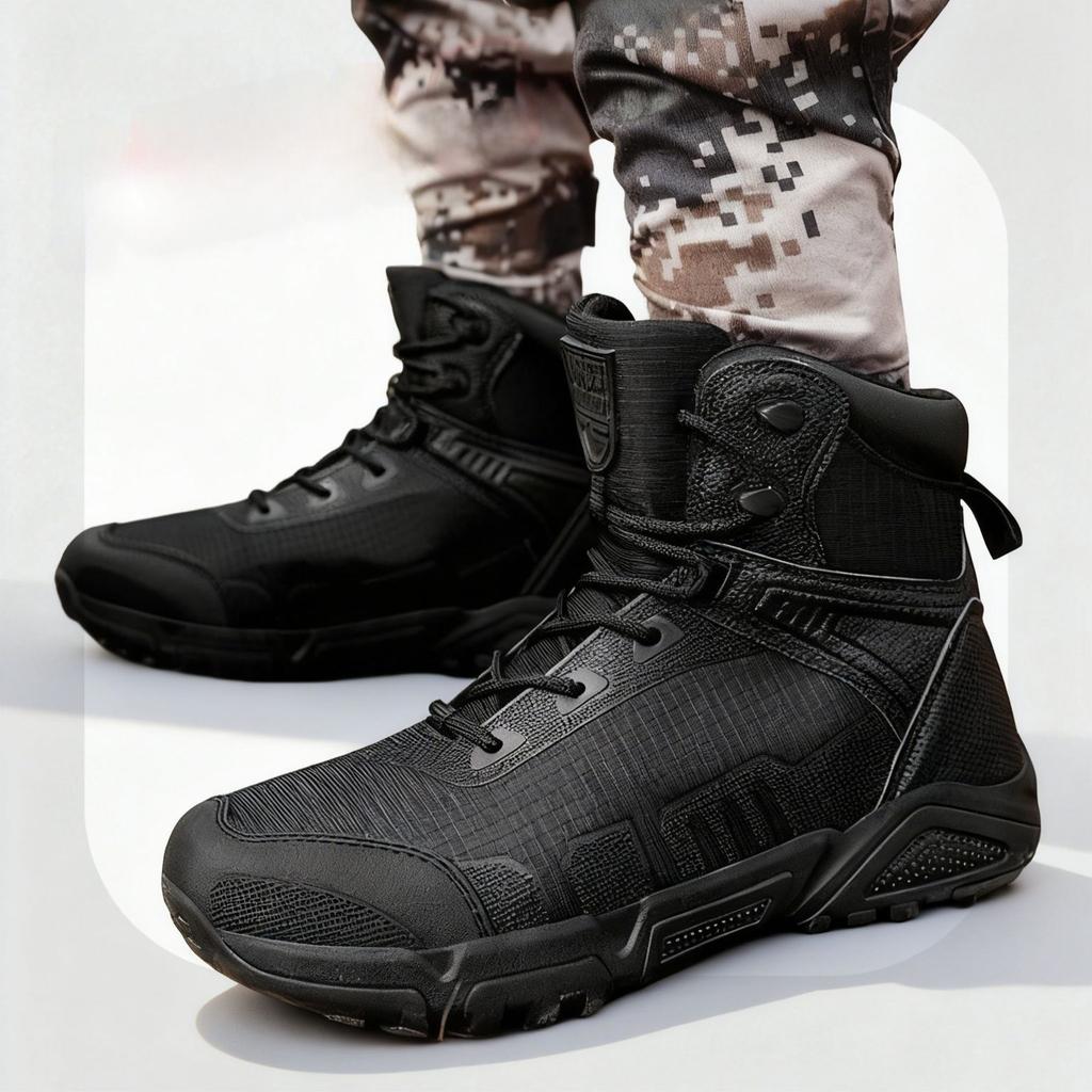 Large Size Special Forces Boots Outdoor Sports Hiking Mountain Climbing Shoes Desert Training War Boots Cross-Border Shoes