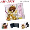 Cardcaptor Sakura Anime Wallet Short Trifold Snap Button Wear-Resistant Large Capacity Student Coin Purse 1pcs
