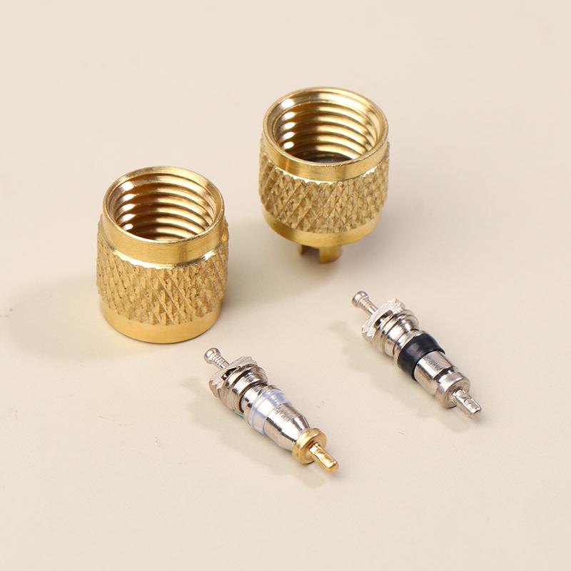 10Pcs Brass Valve Cores Replacement Ac Hvac/R Field Service Tool Refrigerant Valve Core Remover Removal Tool Havc