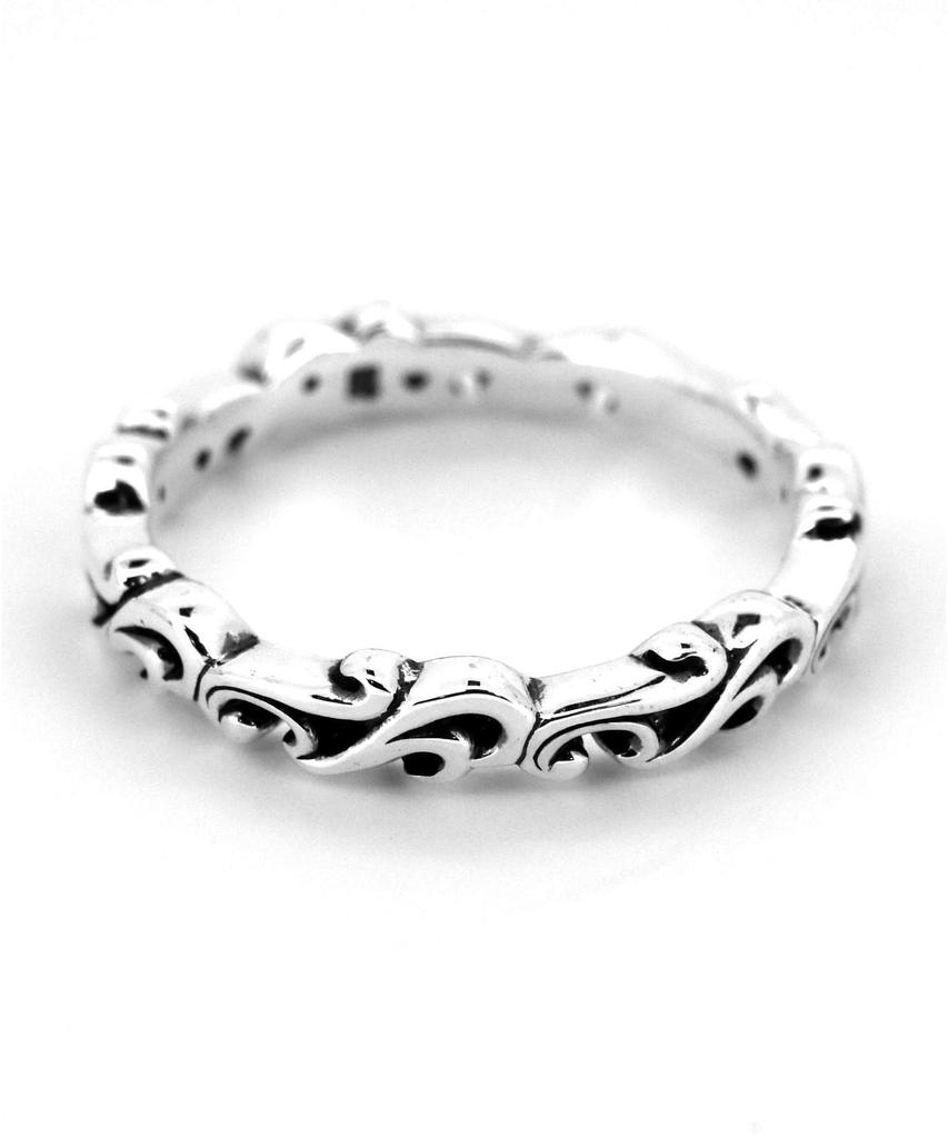 Lionheart Arabesque Slide Silver "HOWL" Ring/925
