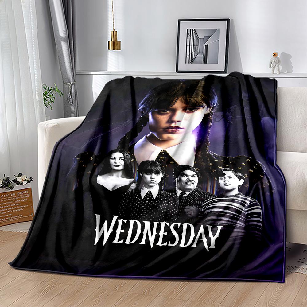 Wednesday Addams Clockwork Blanket Suitable for sofas,travel, living rooms also a good gift for friends and family Suitable for all seasons.