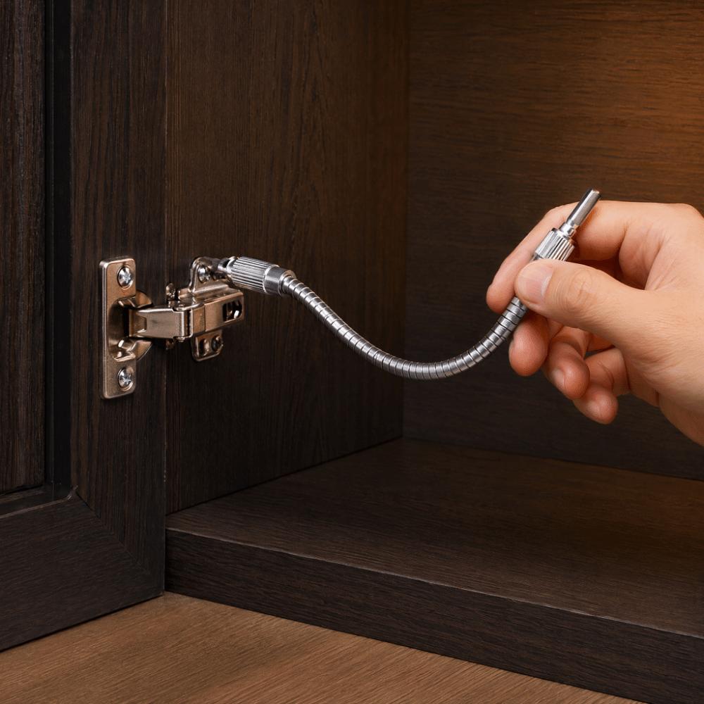 1/4" Hex Shank Flexible Screwdriver Extension Bendable Drill Bit Extension Hard To Reach Areas