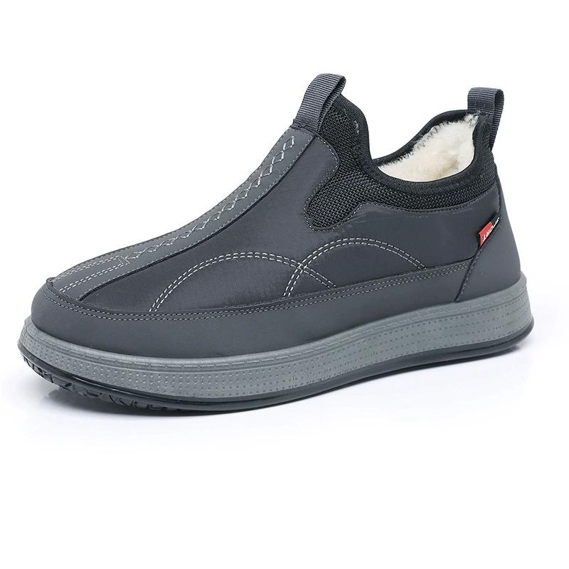 Winter Men's Cotton Shoes Plus Velvet Thick Sheep Wool Warm Shoes Non-slip Waterproof Pedal Dad Shoes