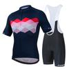 Mens Mountain Bike Cycling Jersey Bib Shorts Set Breathable Quick-Dry Sportswear Outdoor Riding