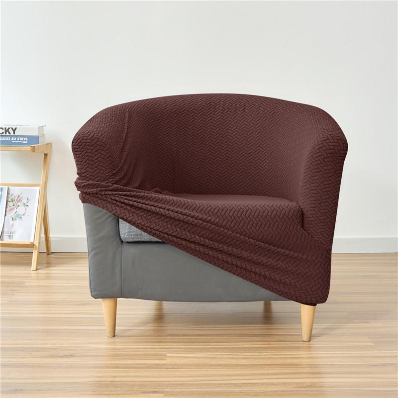 1Pc Stretch Tub Club Chair Cover Armchair Covers Elastic Single Accent Sofa Slipcovers Bar Home El 1pc