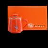 Chaxun Ceramic Infuser Mug - Forbidden City Red Butterfly Edition
