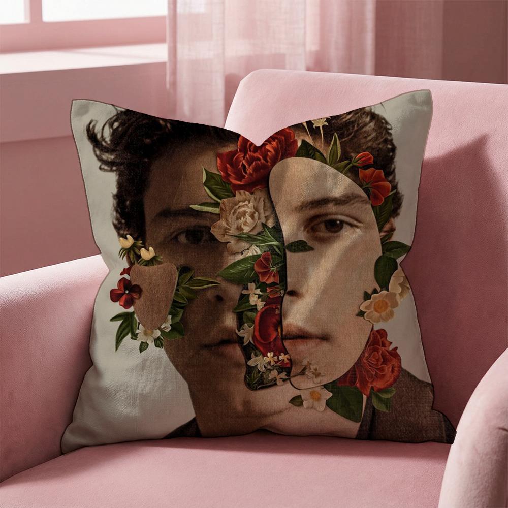 Singer S-Shawn Mendes Kissenbezug Mehrzweck-Kissenbezug für Zuhause & Auto - Wendbar, Weich & Langlebig für den täglichen Gebrauch