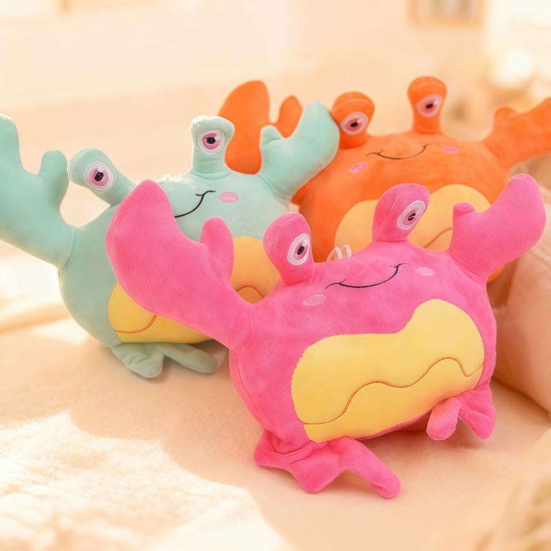 Cartoon crab plush toy new creative animal figurine doll
