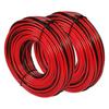 Tin-Plated Copper PVC Stranded Wire 2468, Red & Black, 30-16AWG for LEDs and Electronics
