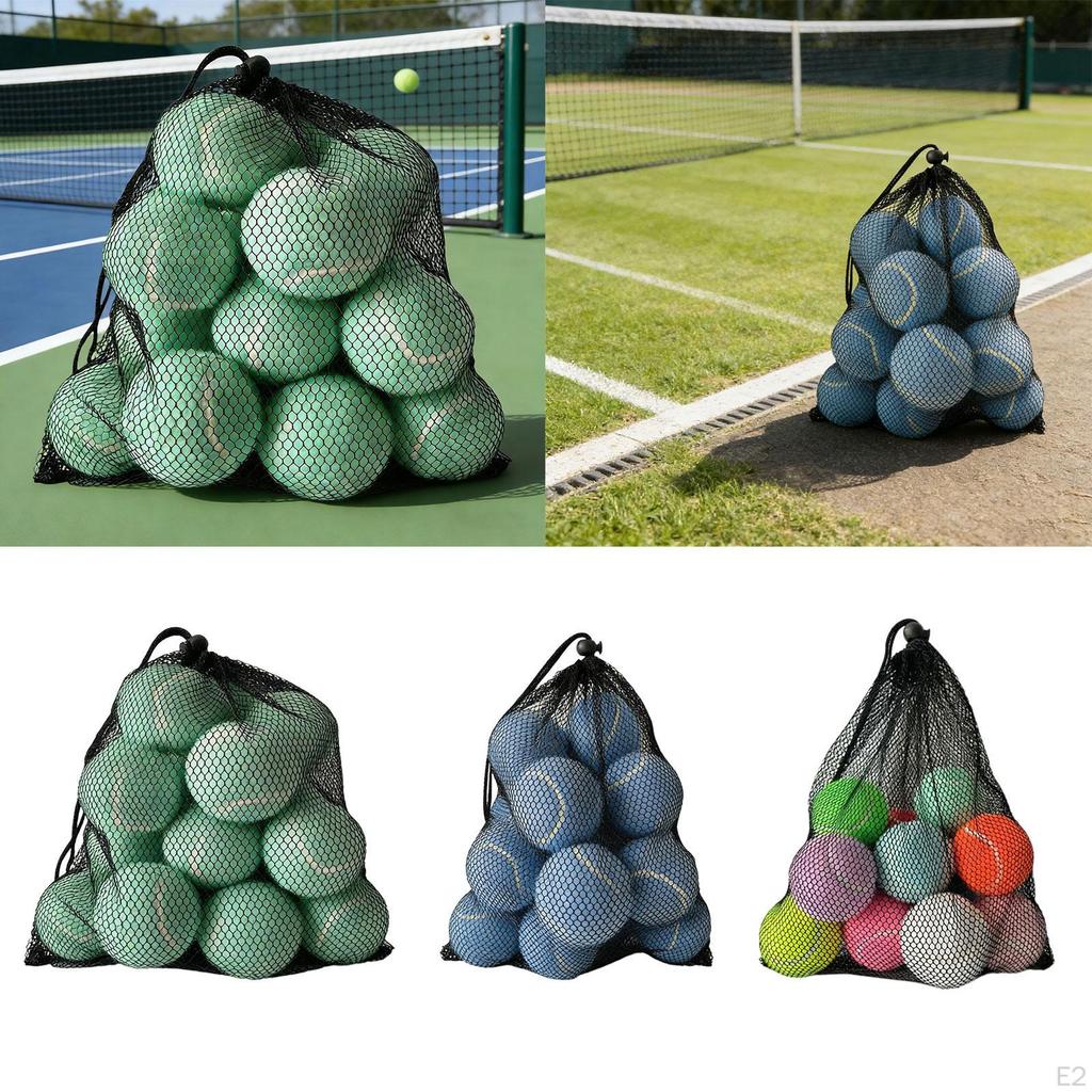 12 Pieces Tennis Balls Exercise Playing High Elastic Practice for Games Training