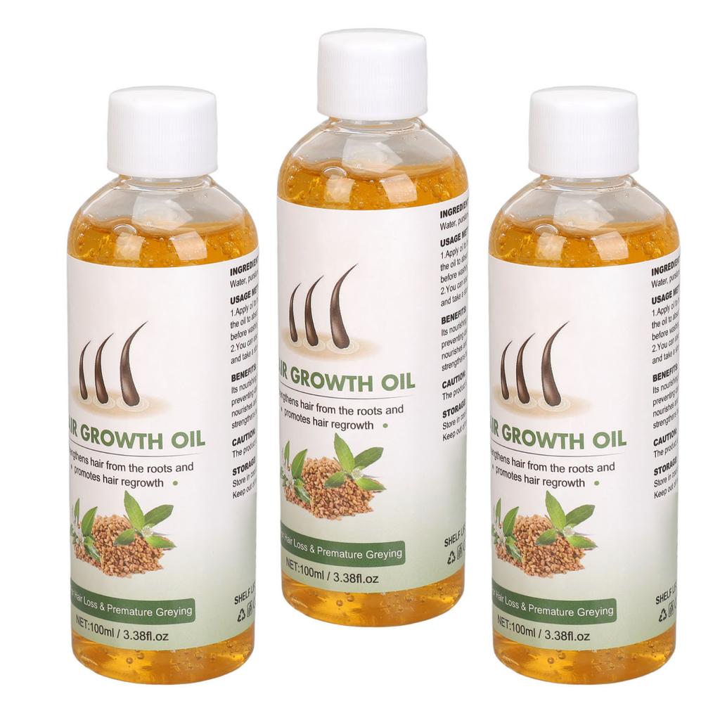 3pcs 100ml Hair Growth Oil Smoothing Hair Prevent Split Ends Hair Strengthening Oil Moisturizing Scalp Hair Nourishing
