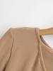 Women's Designer Long-Sleeve Hollow Top: Niche Autumn/Winter, Plush, Slimming, Hot Girl Style, Base T-Shirt