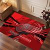 Detroit Red Wings Personalized Crystal Velvet Carpet, Customized Name Text Soft Anti‑Slip Rug for Living Room Bedroom