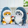 25cm-40cm Cute Fun Transformed Cat Doll Plush Toy Cute Gift for Girls and Children Transformed Doll Shark Cat Plush Toys Kawaii