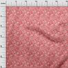 oneOone Cotton Cambric Red Fabric Ikat Quilting Supplies Print Sewing Fabric By The Yard 42 Inch