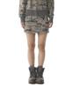 Akam Camouflage Logo Sweat Skirt (Khaki)