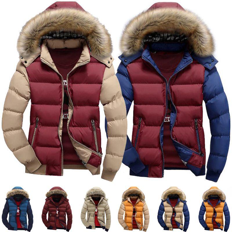 Padded Bubble Fur Hooded Coat Winter Warm Thick Puffer Quilted Jacket Parka**