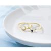 Star Moon Index Finger Ring Female Ins Tide Opening Fashion Personality Ring Cold Wind Two-in-One Ring