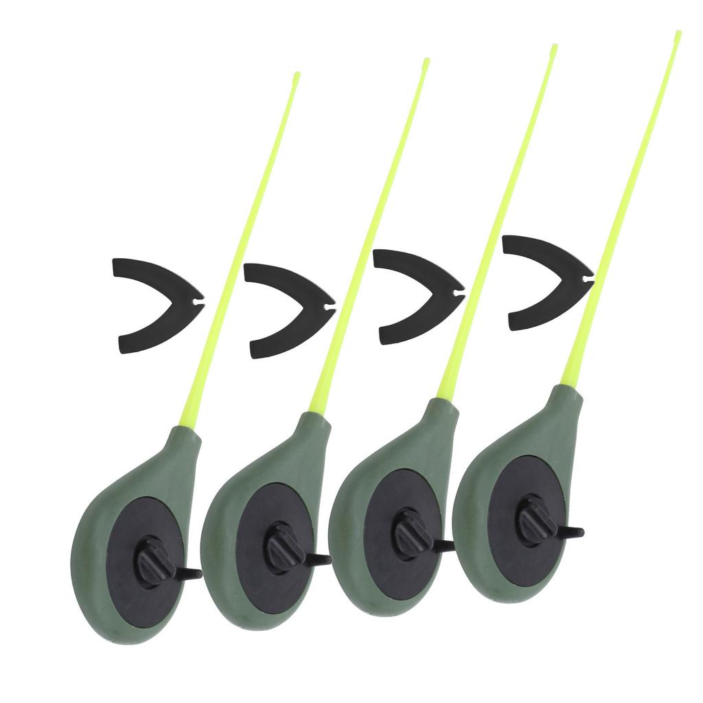 4 Conjunto Vara de Pesca no Gelo Mini Portátil com Ponteiras de Vara Kit de Acessórios de Pesca Ultraleve