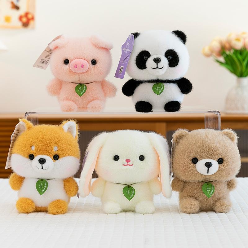 New Table with Cute Pet Series Dolls, Cartoon Pets, Small Animals, Plush Toys, Students and Children's Gifts