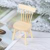 1/12 Dollhouse Miniature Furniture Wooden Chair High Chair Dollhouse Accessories - For Dollhouse Decoration
