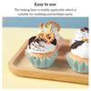 50 Pieces/Set Birthday Cupcake Liners Heats Resistant Cake Dessert Cup Cookie Case Holder Kitchen Bakery Wrapper Baking Tool