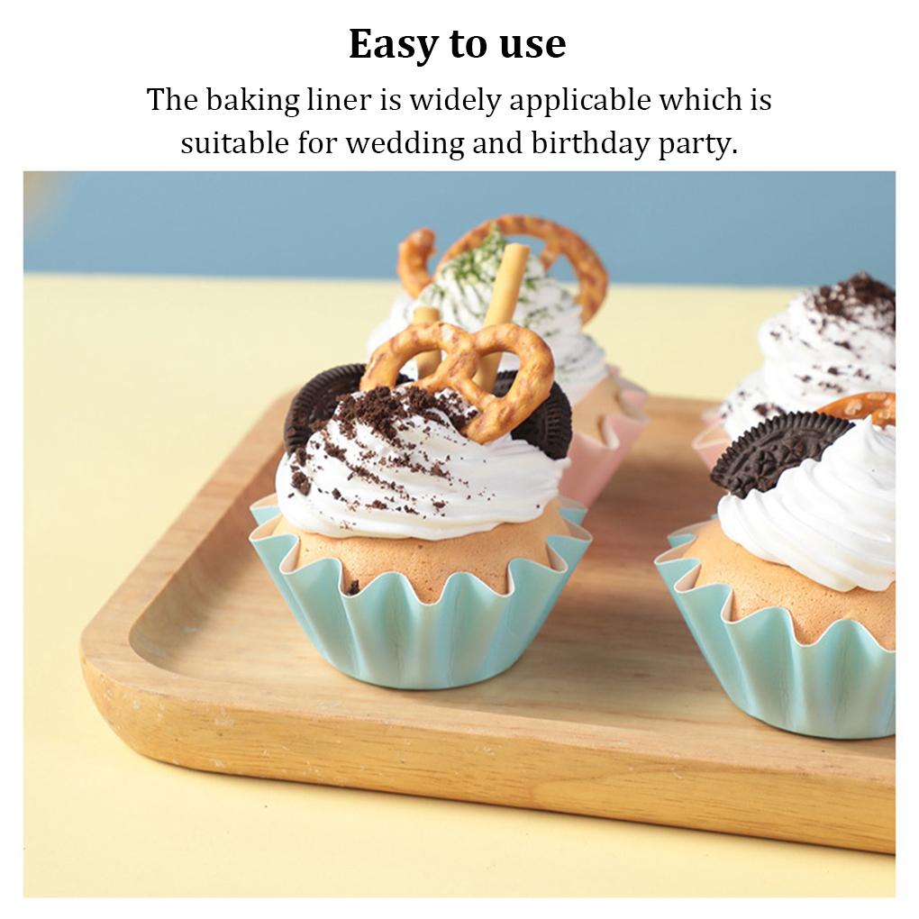 50 Pieces/Set Birthday Cupcake Liners Heats Resistant Cake Dessert Cup Cookie Case Holder Kitchen Bakery Wrapper Baking Tool