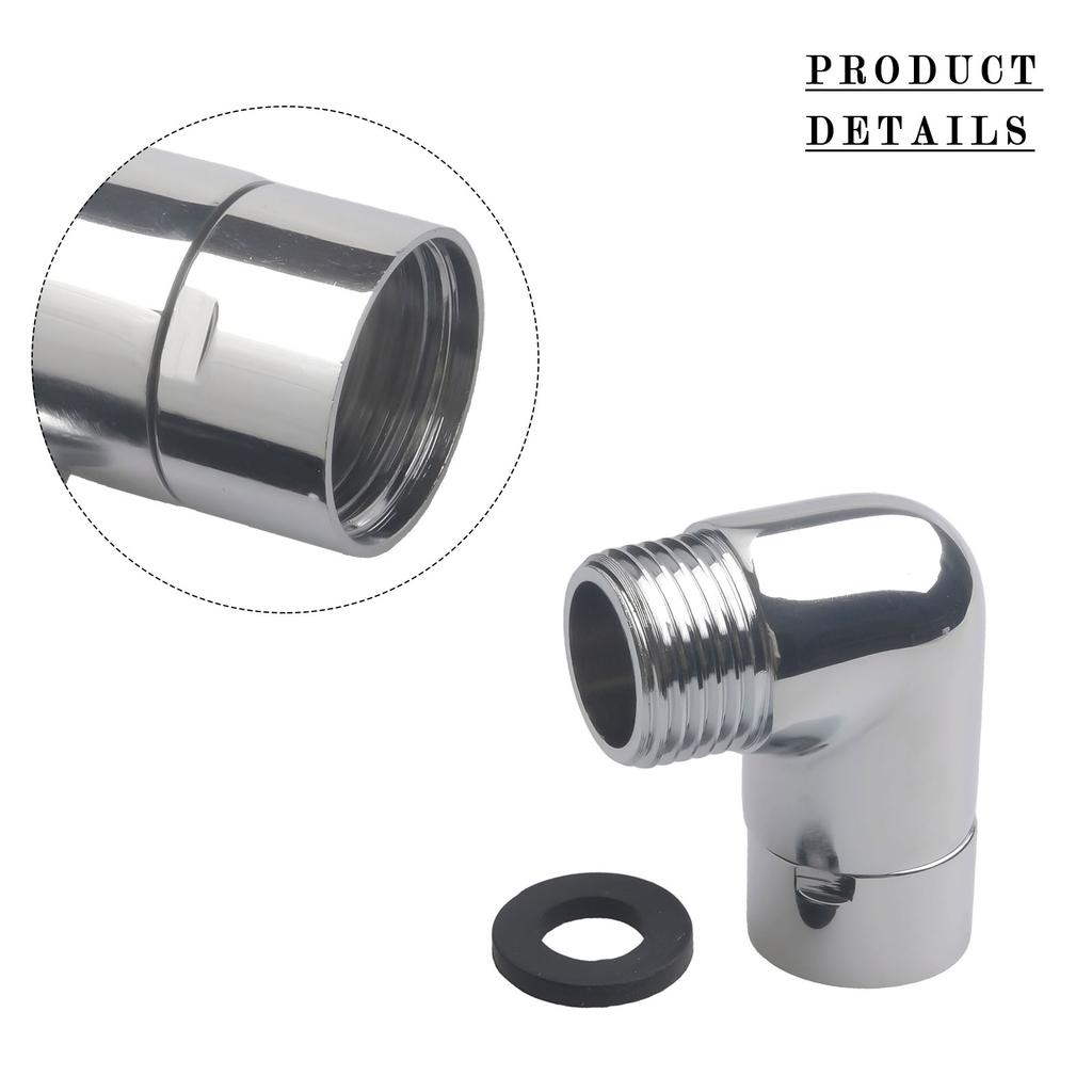 Adjustable Degree Shower Head Elbow Adapter Wall Mounted