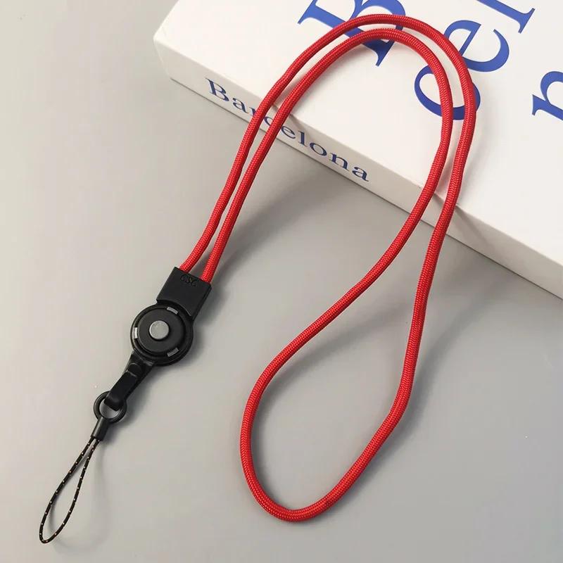 

Mobile Phone Lanyard Long Non Necking Multi-functional Woven Rope Finger Hanging Rope Detachable Ring Buckle Phone Case Charm
