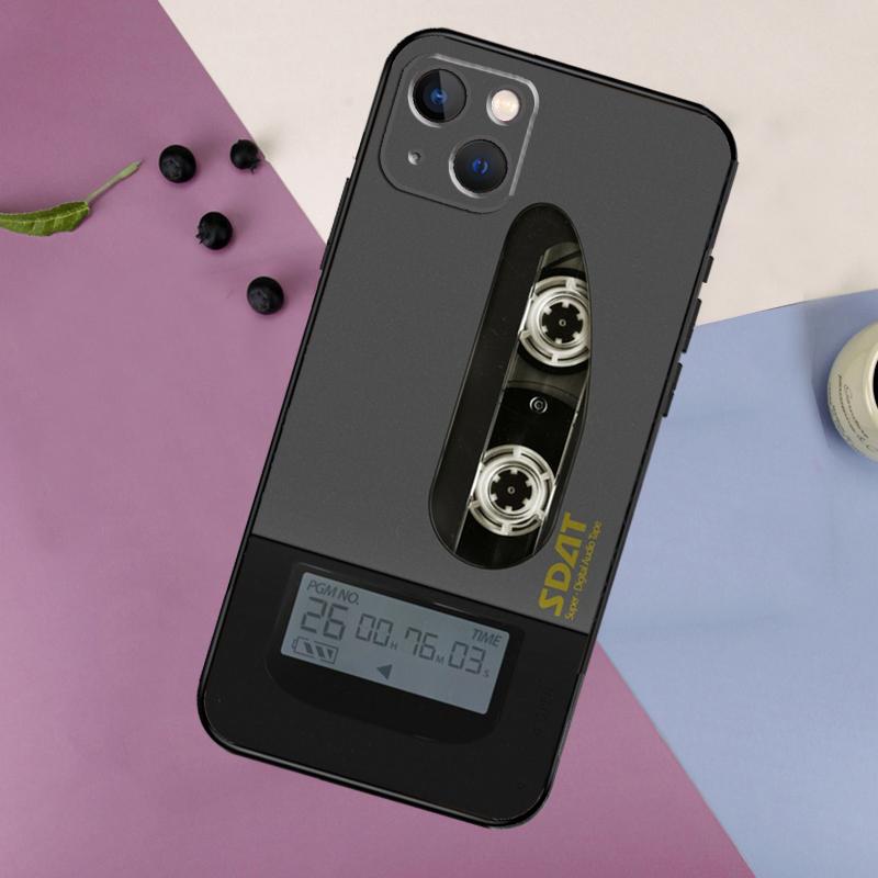 Retro Cassette Tape Soft Phone Case For iPhone 16 15 14 13 12 11 Pro MAX XS X XR 7 8 Plus 13 12 Mini Back Cover