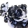 Gothic-style Black White Rose Artificial Flowers Halloween Party Home Decoration Fake Floral Advertising Photo Background Props