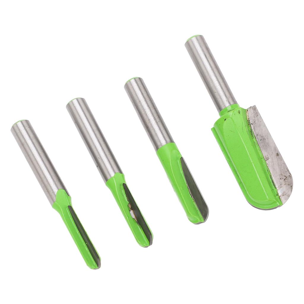 4 BUC Freze Cutie Miez Nas Rotund Adânc Coadă 8mm Freză Ruter CNC Prelucrare Lemn Cioplire Freză