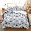 Christmas Duvet Cover Set Santa Claus Printed Twin Size Bedding For Kids Adults New Year Gift Polyester Bedclothes