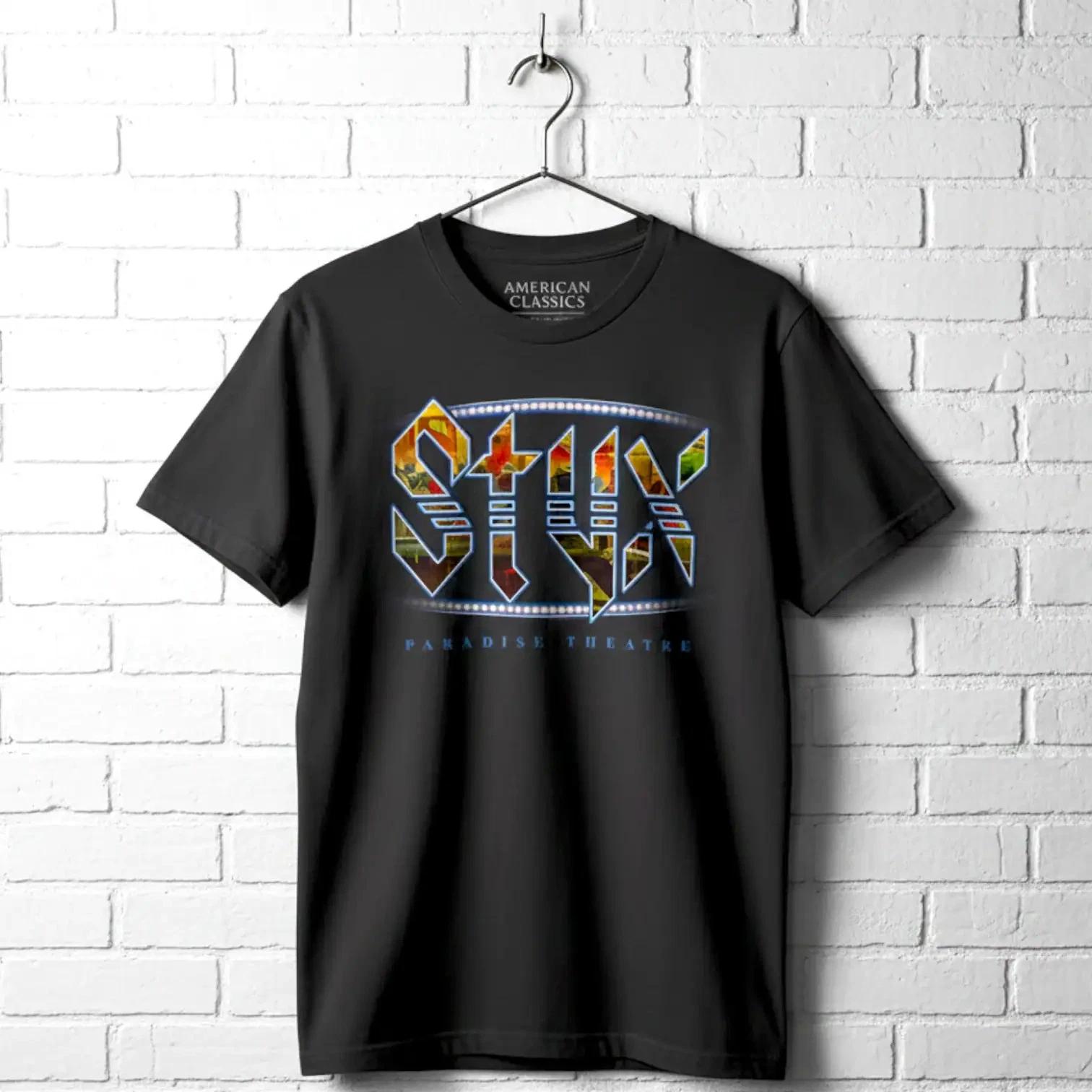 Styx Paradise Theater Album Cover Men s T Shirt Rock Band Concert Tour Merch Top XL
